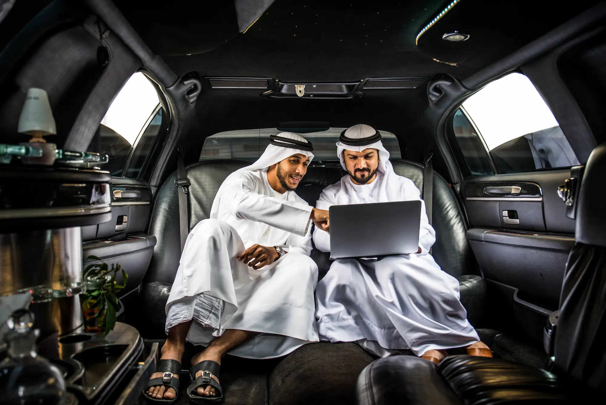 Luxury limousine fleet positioned for premium local bookings