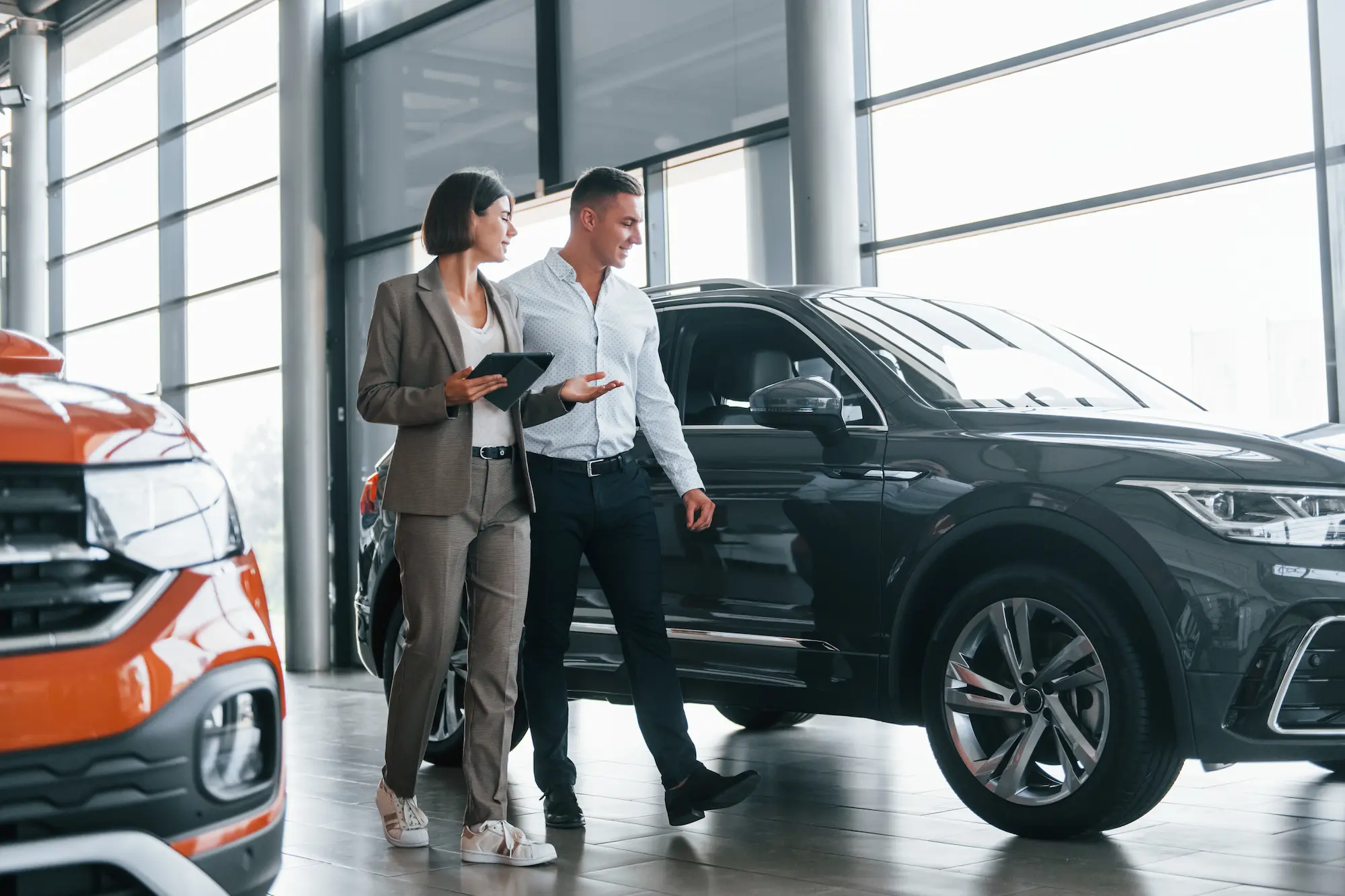 Car dealership showroom ready for stronger inventory discovery