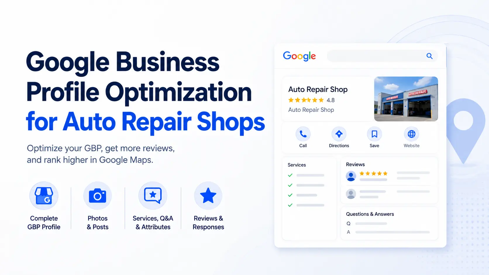 Google Business Profile optimization for auto repair shop